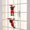 Polyethylene Santa Claus Wall Hanging Decoration On Ladder Festive Holiday Party Prop No Battery R 2