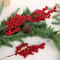 Bright Red Artificial Christmas Berries Picks 12pcs Or 1pc Option DIY Tree Wreath And Garland Decor 2