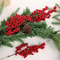 Bright Red Artificial Christmas Berries Picks 12pcs Or 1pc Option DIY Tree Wreath And Garland Decor 2