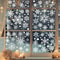137pcs Christmas Window Clings Snowflake And Window Flower PVC Static Stickers For Glass Reusable W 0