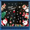 137pcs Christmas Window Clings Snowflake And Window Flower PVC Static Stickers For Glass Reusable W 7