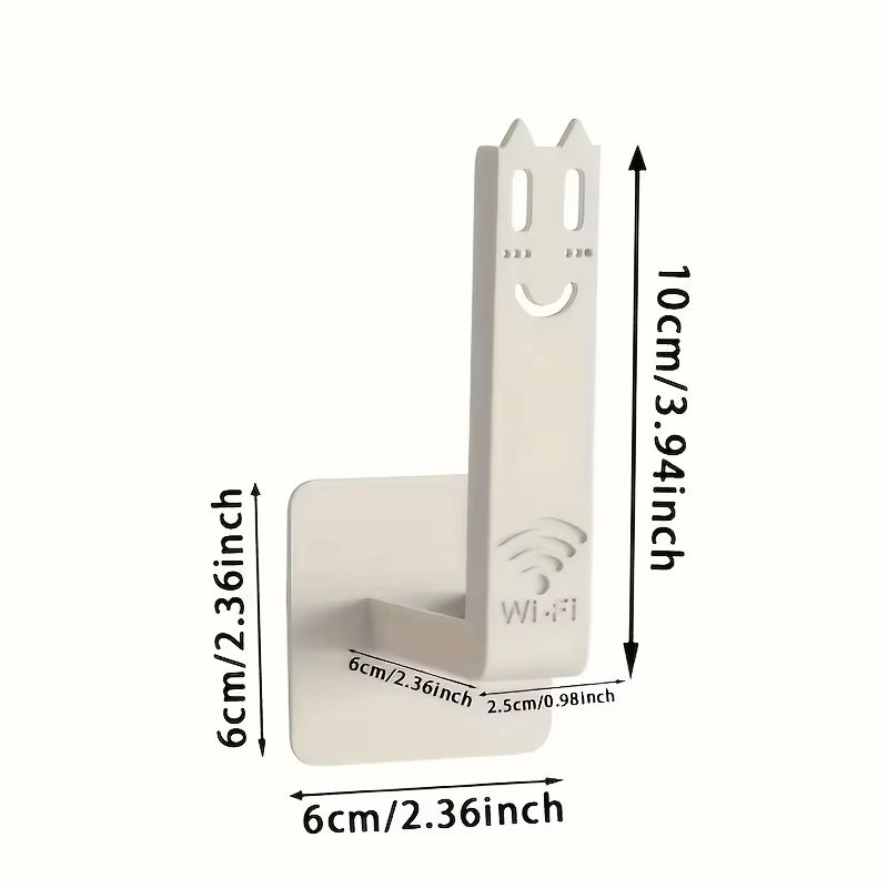 2pcs No Drill Router Shelf Wall Mounted Set Top Box Holder With Hooks Ventilated Metal Organizer Ra 2
