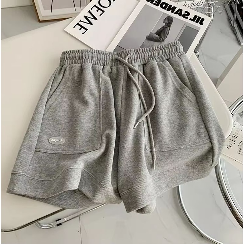 2026 Womens Wide Leg Shorts With Drawstring Loose Comfortable Fit And Slim Waist For Home Casual An 9
