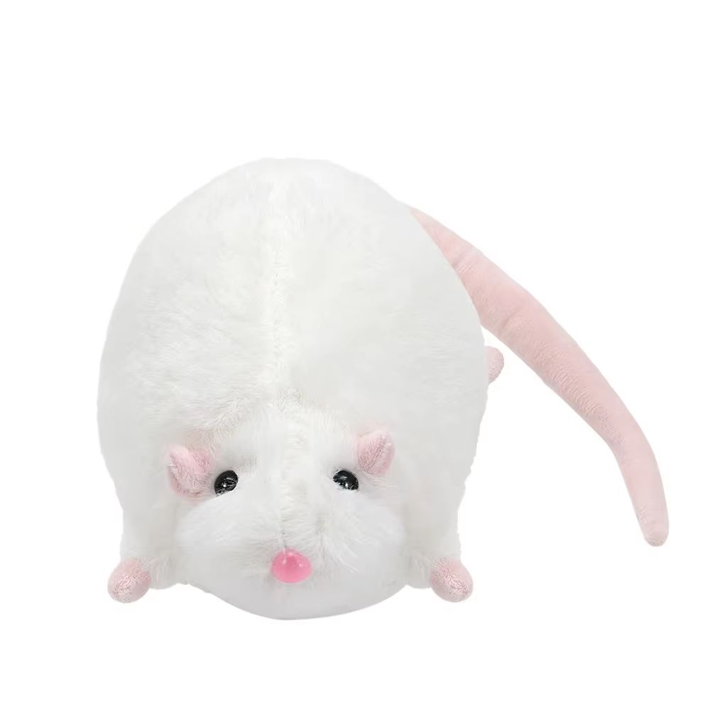 Cute Oversized Mouse Plush Doll With Flower Branch Soft Long Hug Pillow 1181in 1772in 3543in 6