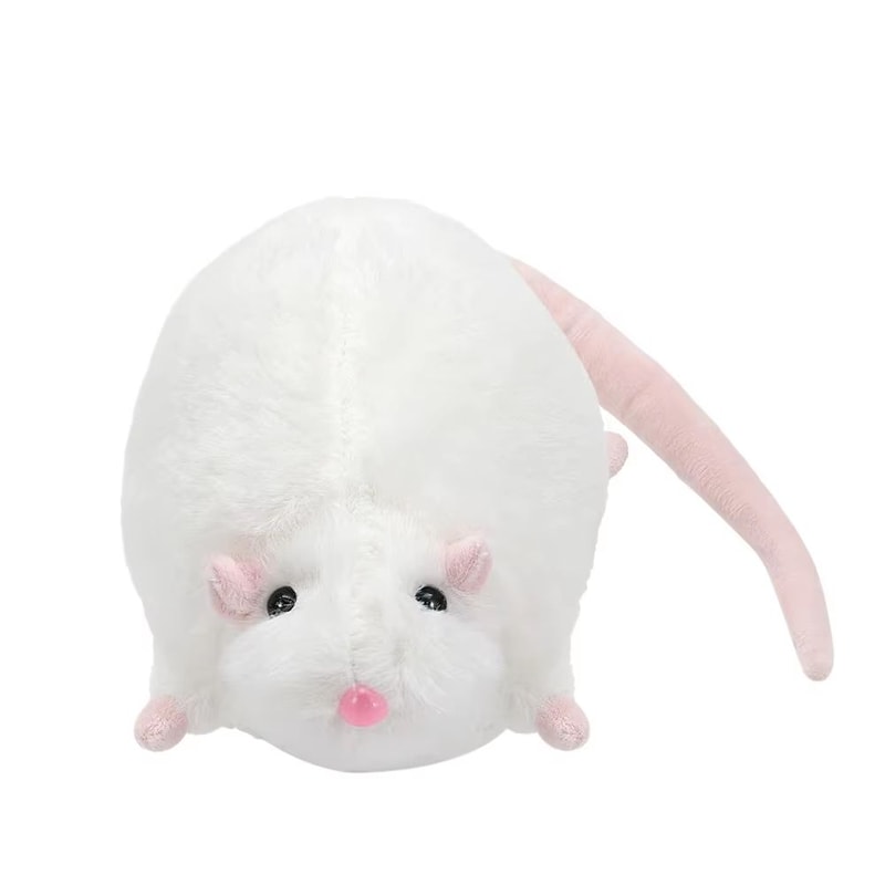 Cute Oversized Mouse Plush Doll With Flower Branch Soft Long Hug Pillow 1181in 1772in 3543in 6
