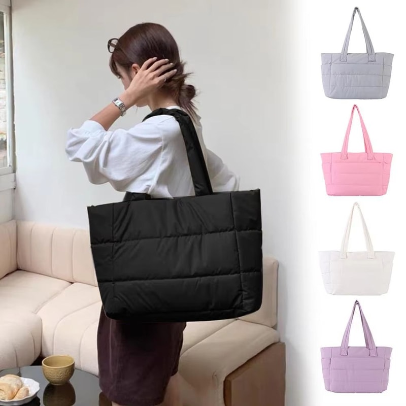 Large Capacity Womens Tote Bag With Multiple Pockets Versatile Handbag Shoulder Messenger Commute 0