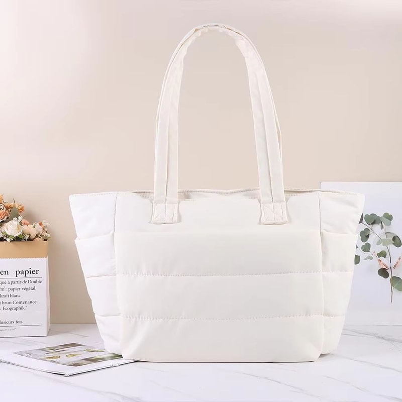 Large Capacity Womens Tote Bag With Multiple Pockets Versatile Handbag Shoulder Messenger Commute 1
