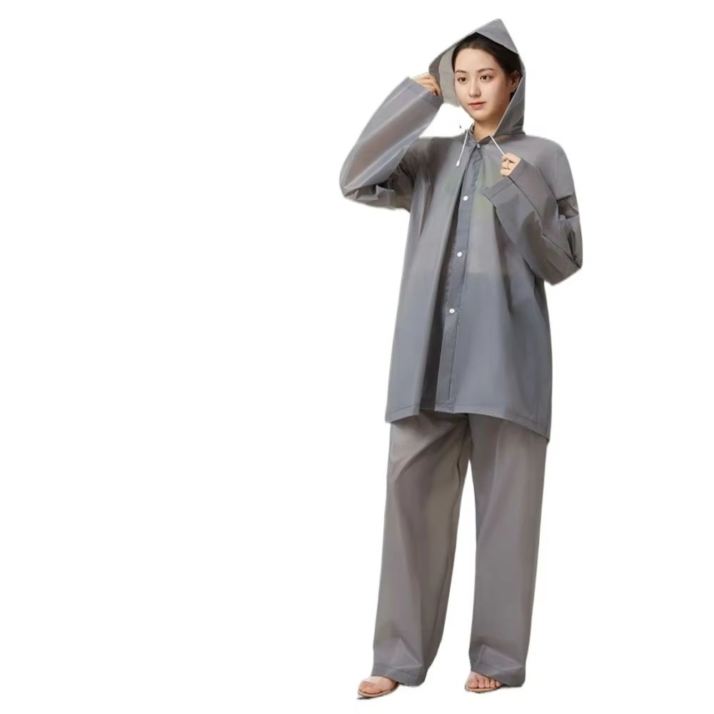 Adult Rain Suit Set Split Waterproof Jacket And Pants For Electric Bicycle Riding FullBody Coverage 9