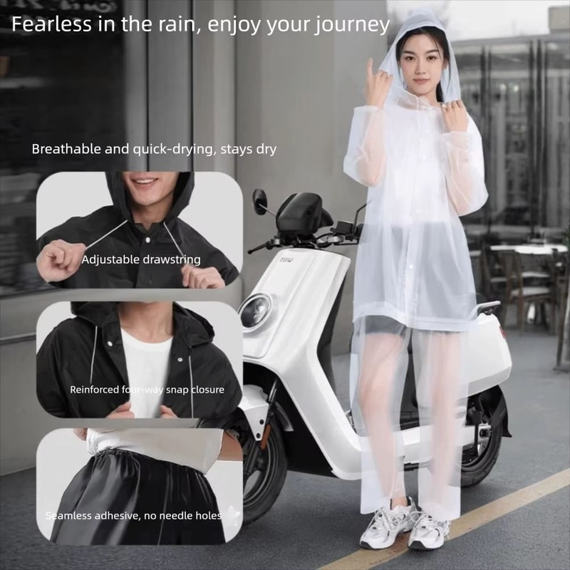 Adult Rain Suit Set Split Waterproof Jacket And Pants For Electric Bicycle Riding FullBody Coverage 1