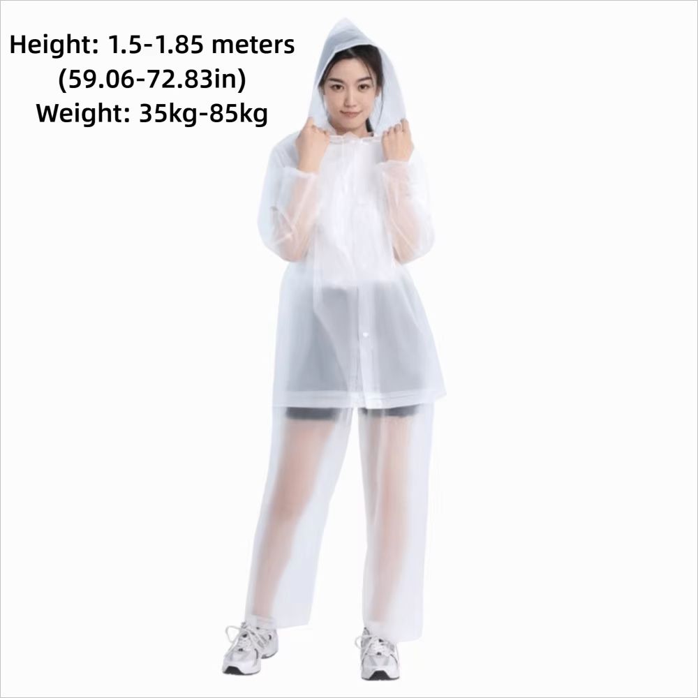 Adult Rain Suit Set Split Waterproof Jacket And Pants For Electric Bicycle Riding FullBody Coverage 5