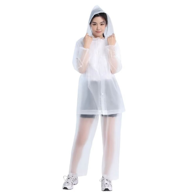 Adult Rain Suit Set Split Waterproof Jacket And Pants For Electric Bicycle Riding FullBody Coverage 6