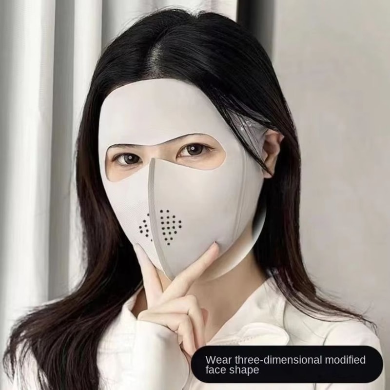 Unisex Ice Silk Cycling Face Mask With Adjustable Sun Protection Breathable AntiUV Sports Scarf Fo 1