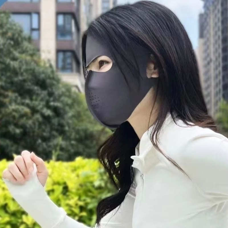 Unisex Ice Silk Cycling Face Mask With Adjustable Sun Protection Breathable AntiUV Sports Scarf Fo 2