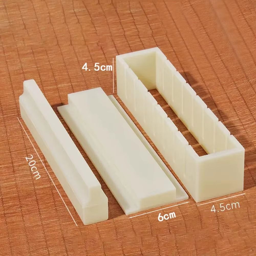 3pcs Sushi Maker Kit Kimbap Roll Molds Round Square Heart Easy DIY Sushi Rolling Mold Tools For Hom 9