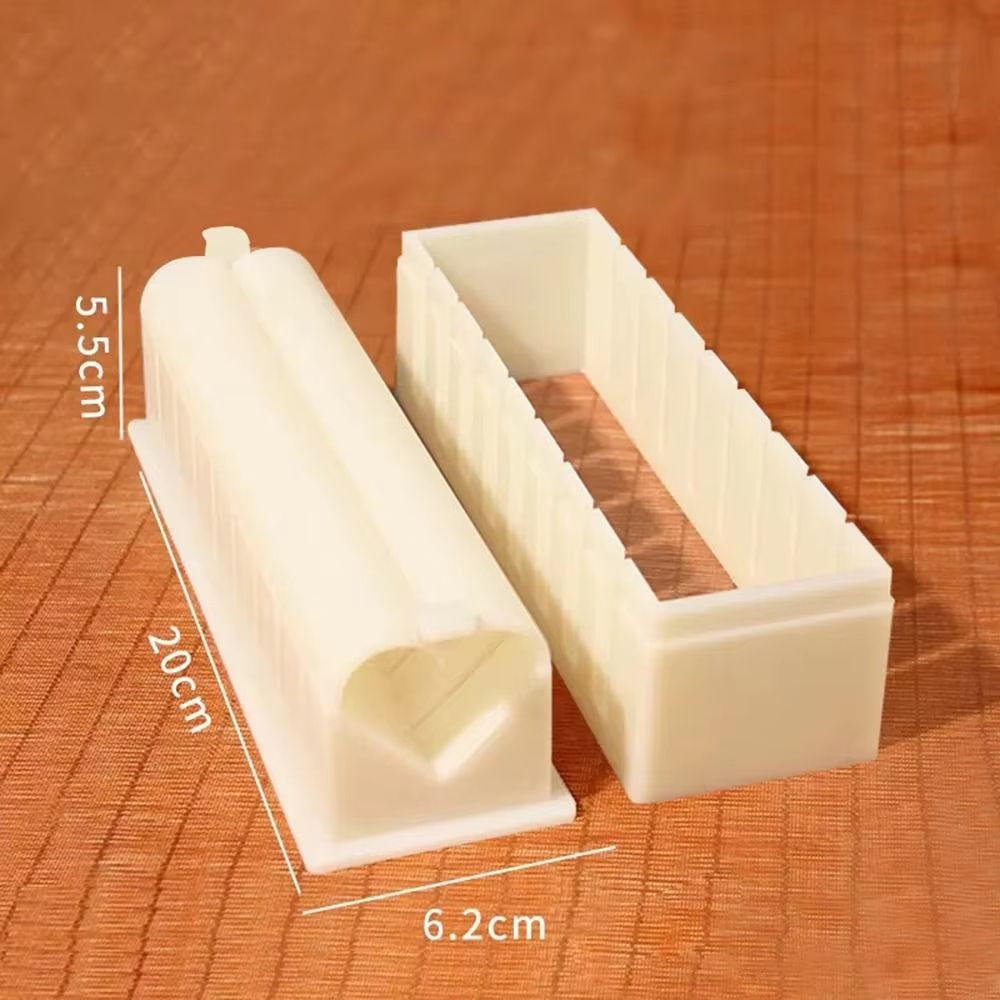 3pcs Sushi Maker Kit Kimbap Roll Molds Round Square Heart Easy DIY Sushi Rolling Mold Tools For Hom 8
