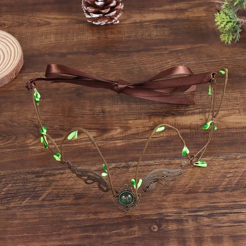 Elven Vine Elf Crown Tiara Headpiece For Fairy Witch And Woodland Looks Gothic Bridal Hair Accessor 1