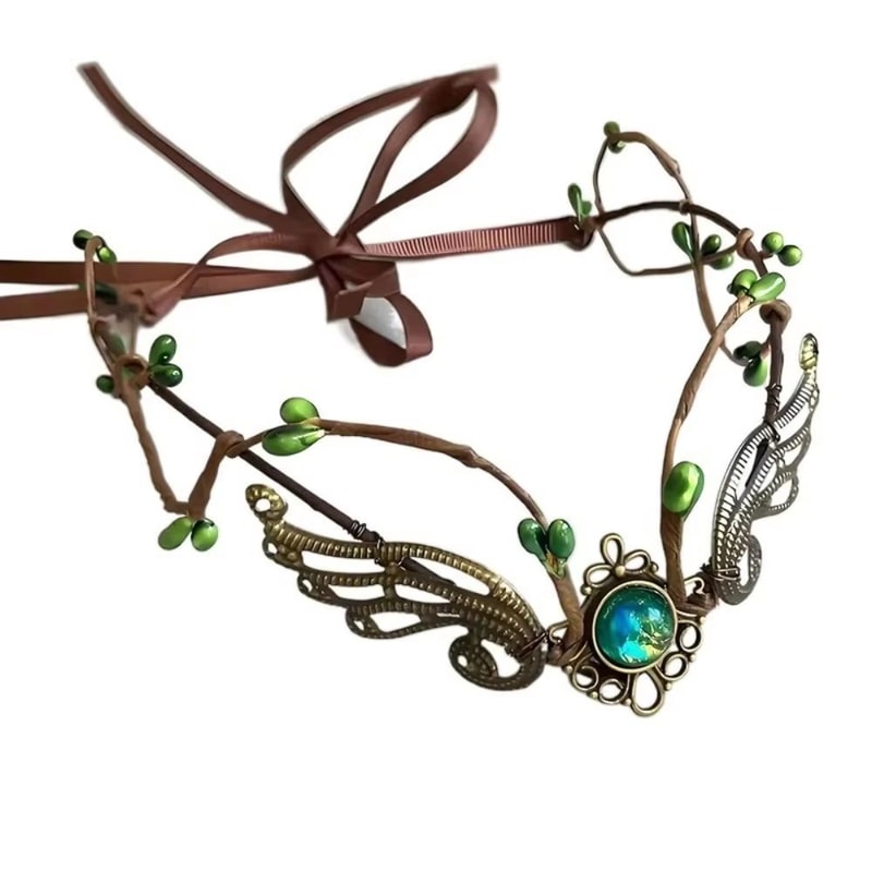 Elven Vine Elf Crown Tiara Headpiece For Fairy Witch And Woodland Looks Gothic Bridal Hair Accessor 2