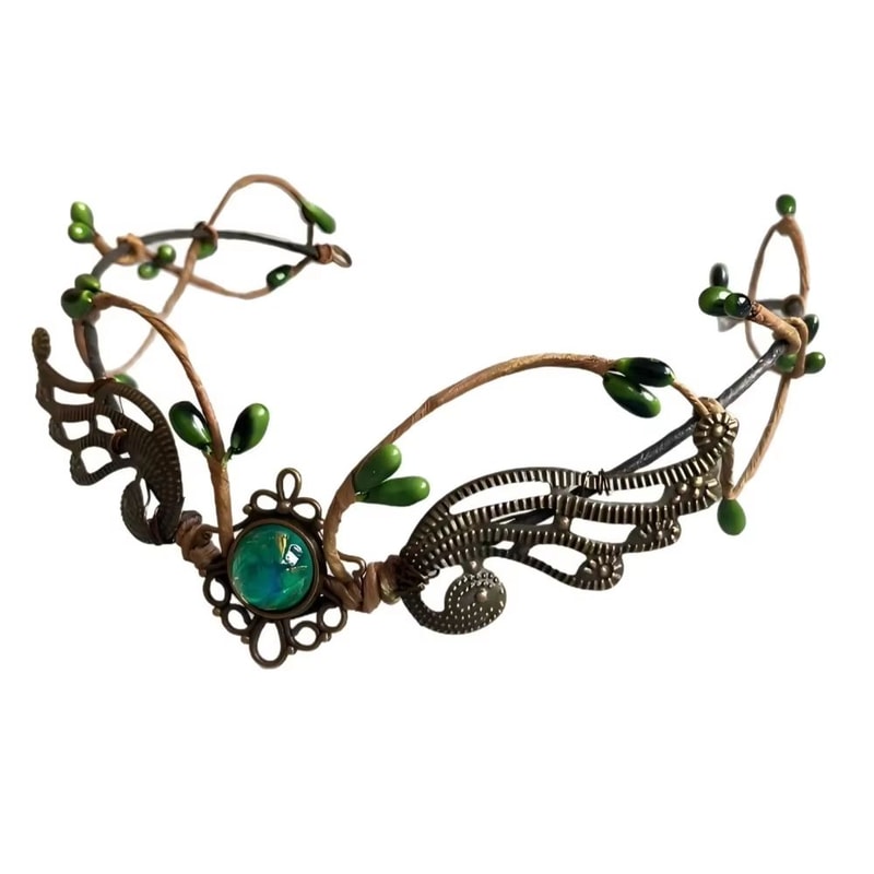 Elven Vine Elf Crown Tiara Headpiece For Fairy Witch And Woodland Looks Gothic Bridal Hair Accessor 6