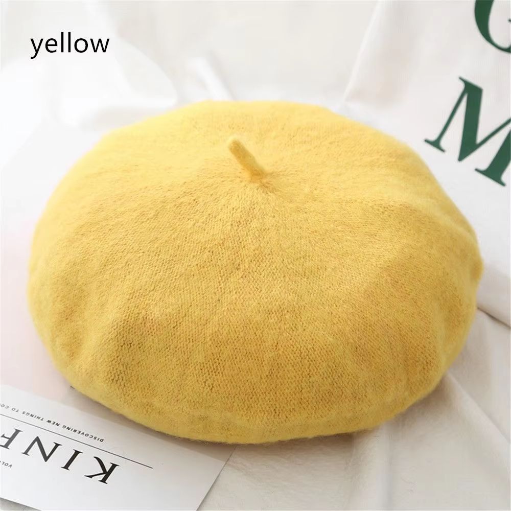 Women And Girls Wool Beret Hat Baggy Beanie Flat Cap Style Soft Felt Look For Autumn And Winter Out 11