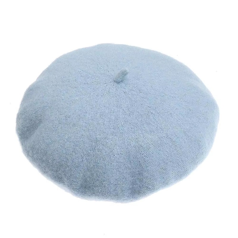 Women And Girls Wool Beret Hat Baggy Beanie Flat Cap Style Soft Felt Look For Autumn And Winter Out 15