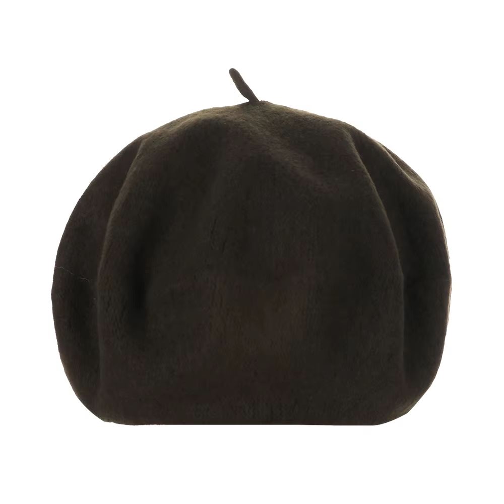 Women And Girls Wool Beret Hat Baggy Beanie Flat Cap Style Soft Felt Look For Autumn And Winter Out 17