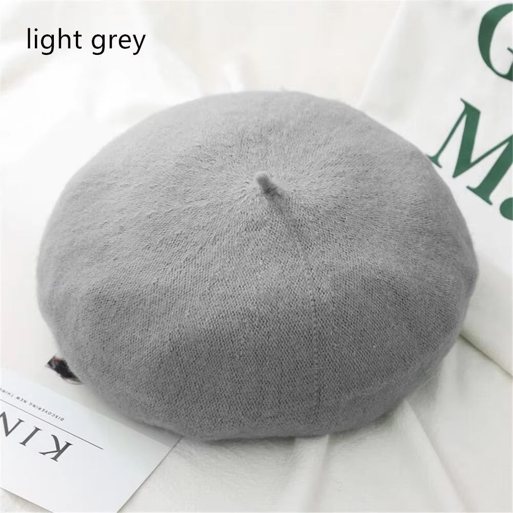 Women And Girls Wool Beret Hat Baggy Beanie Flat Cap Style Soft Felt Look For Autumn And Winter Out 22