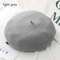 Women And Girls Wool Beret Hat Baggy Beanie Flat Cap Style Soft Felt Look For Autumn And Winter Out 22
