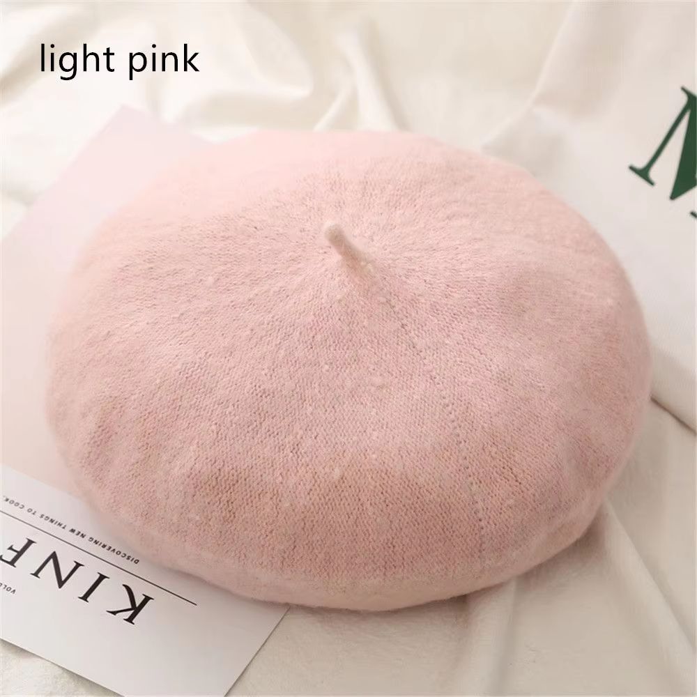 Women And Girls Wool Beret Hat Baggy Beanie Flat Cap Style Soft Felt Look For Autumn And Winter Out 24