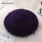 Women And Girls Wool Beret Hat Baggy Beanie Flat Cap Style Soft Felt Look For Autumn And Winter Out 26