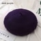 Women And Girls Wool Beret Hat Baggy Beanie Flat Cap Style Soft Felt Look For Autumn And Winter Out 26