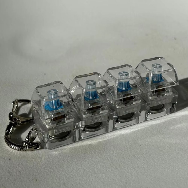 349Key Fidget Keycap Toy Keychain Stress Relief Button Press Pinching Toy For Adults 1