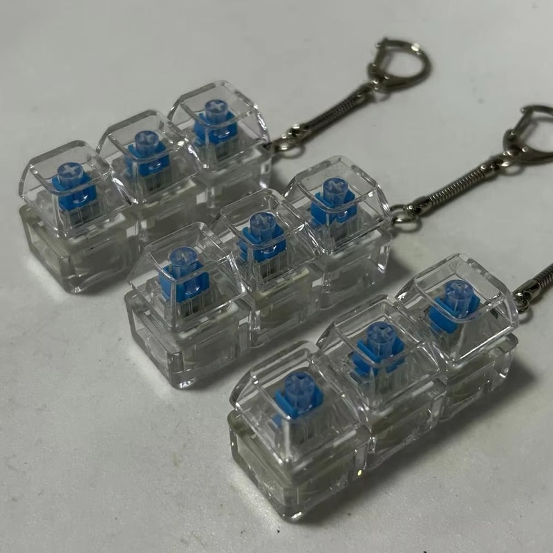 349Key Fidget Keycap Toy Keychain Stress Relief Button Press Pinching Toy For Adults 2