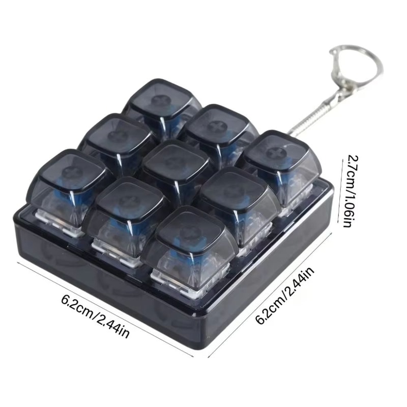 349Key Fidget Keycap Toy Keychain Stress Relief Button Press Pinching Toy For Adults 6