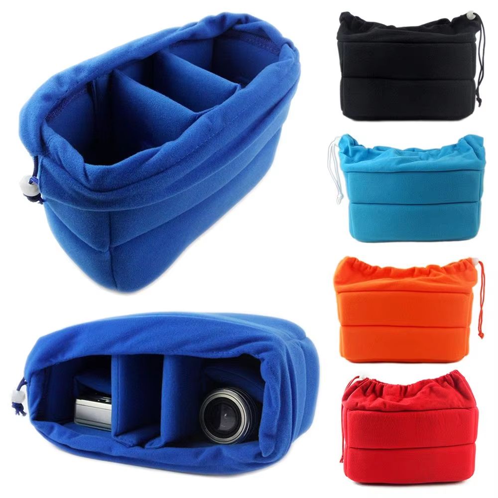 Padded Camera Insert Bag With Velvet Lining Shockproof Protective Case For DSLR Cameras And Lenses 1