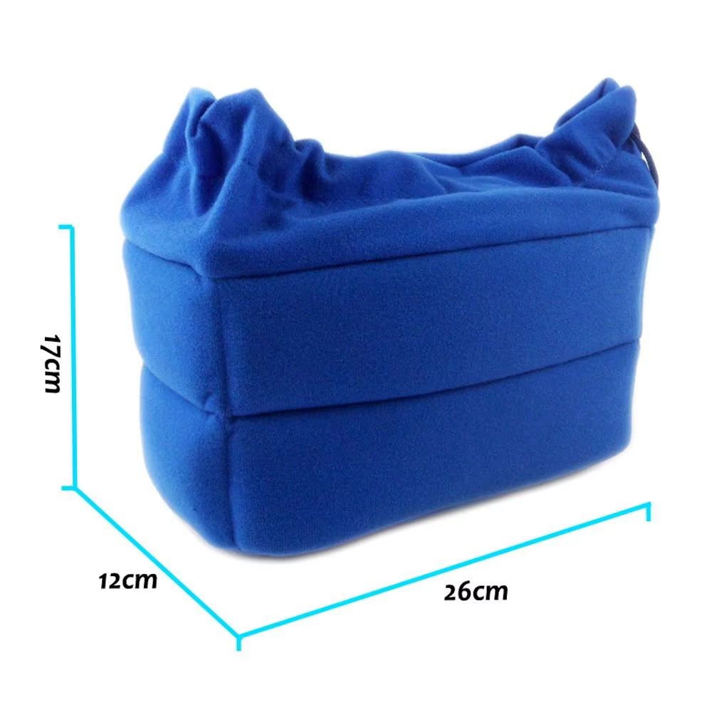 Padded Camera Insert Bag With Velvet Lining Shockproof Protective Case For DSLR Cameras And Lenses 5
