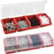 4Compartment Parts Storage Box With Lid Clear Screw Organizer Box For Small Hardware Crafts And Too 1