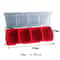4Compartment Parts Storage Box With Lid Clear Screw Organizer Box For Small Hardware Crafts And Too 4