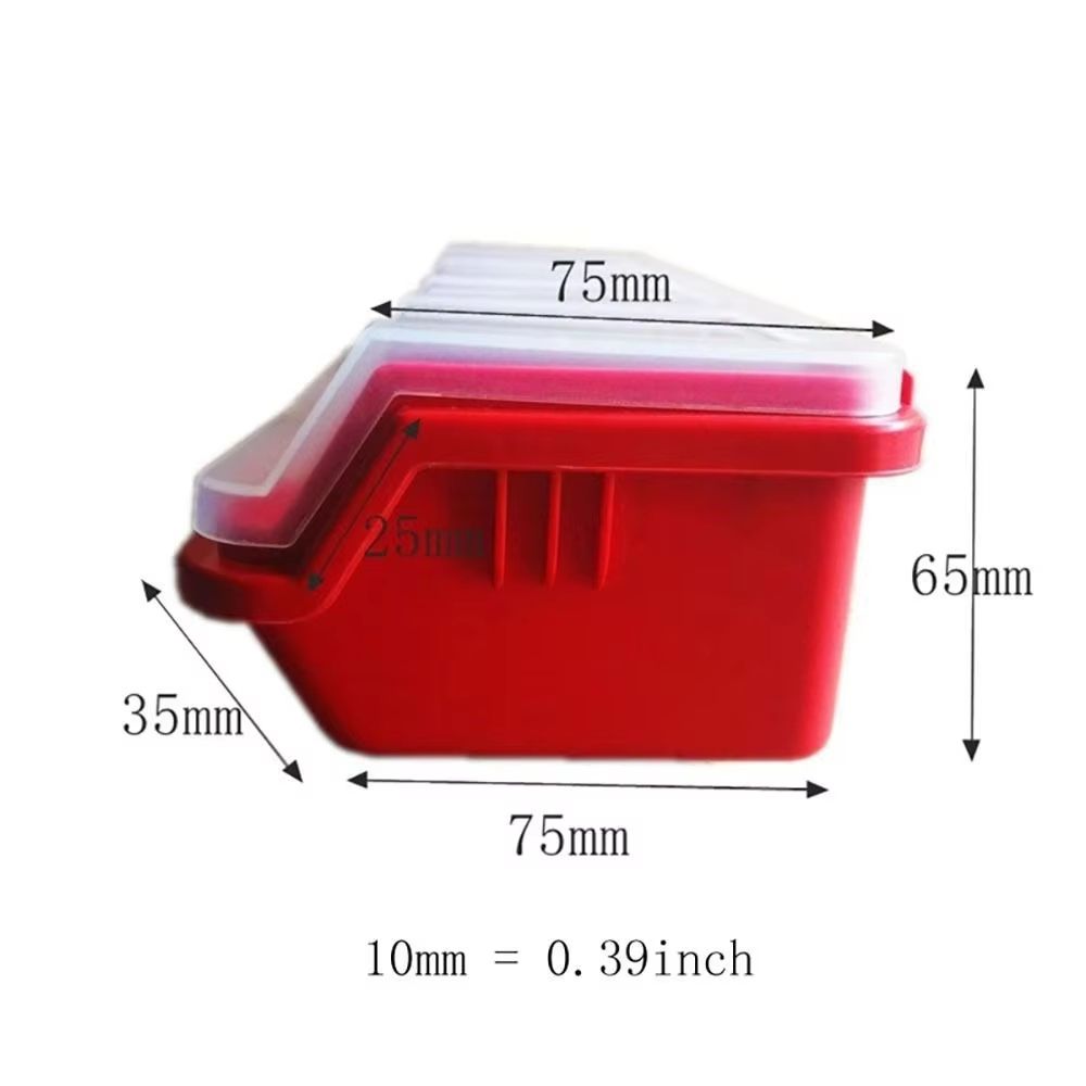 4Compartment Parts Storage Box With Lid Clear Screw Organizer Box For Small Hardware Crafts And Too 5