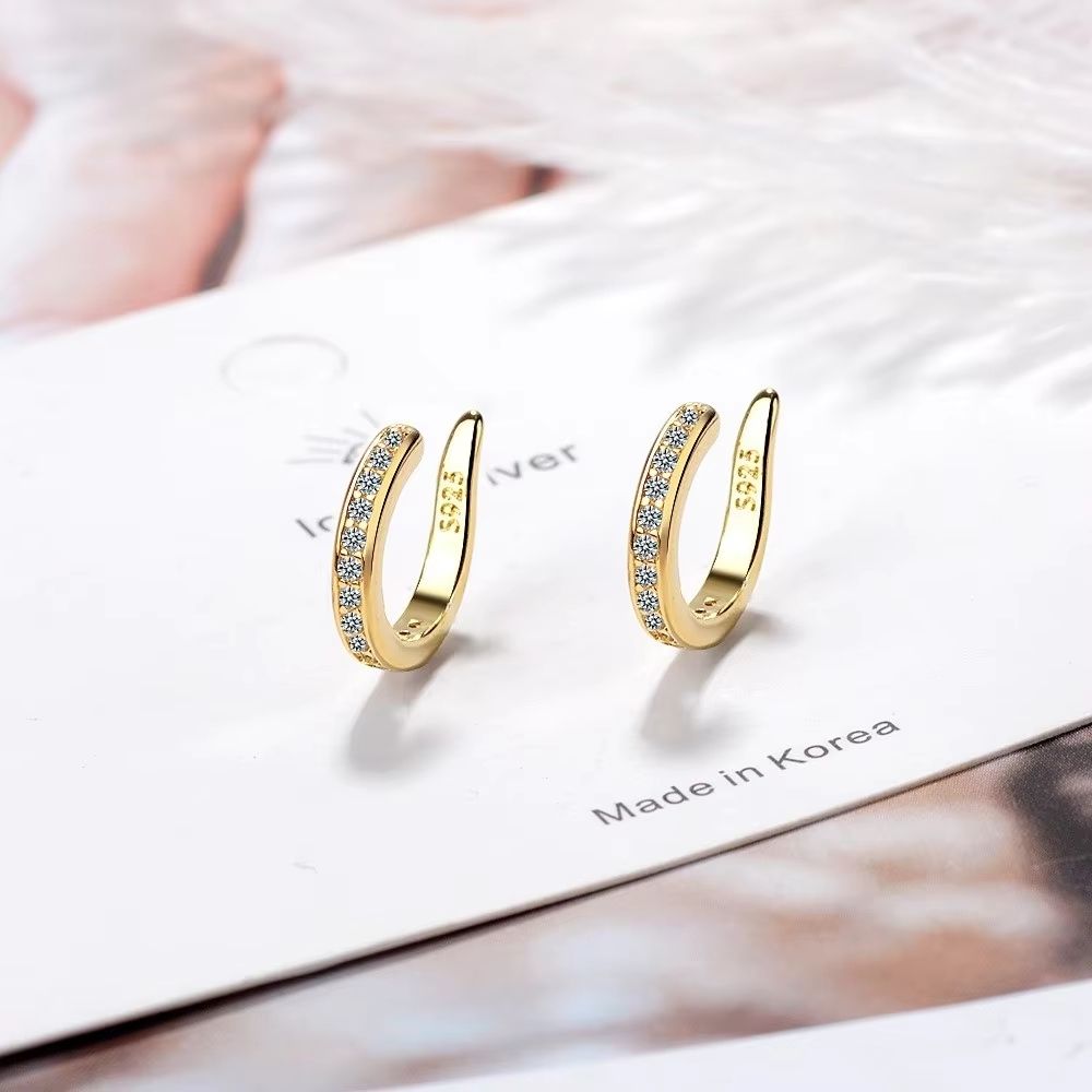 Reusable Ear Corrector Clip Earrings Hypoallergenic Punk Rock NoHole Ear Clips Unisex Style 7