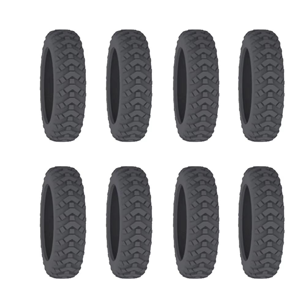 8pcs Silicone Luggage Wheel Covers For Suitcases NoiseReducing Caster Shoes With AntiWear Protectio 10