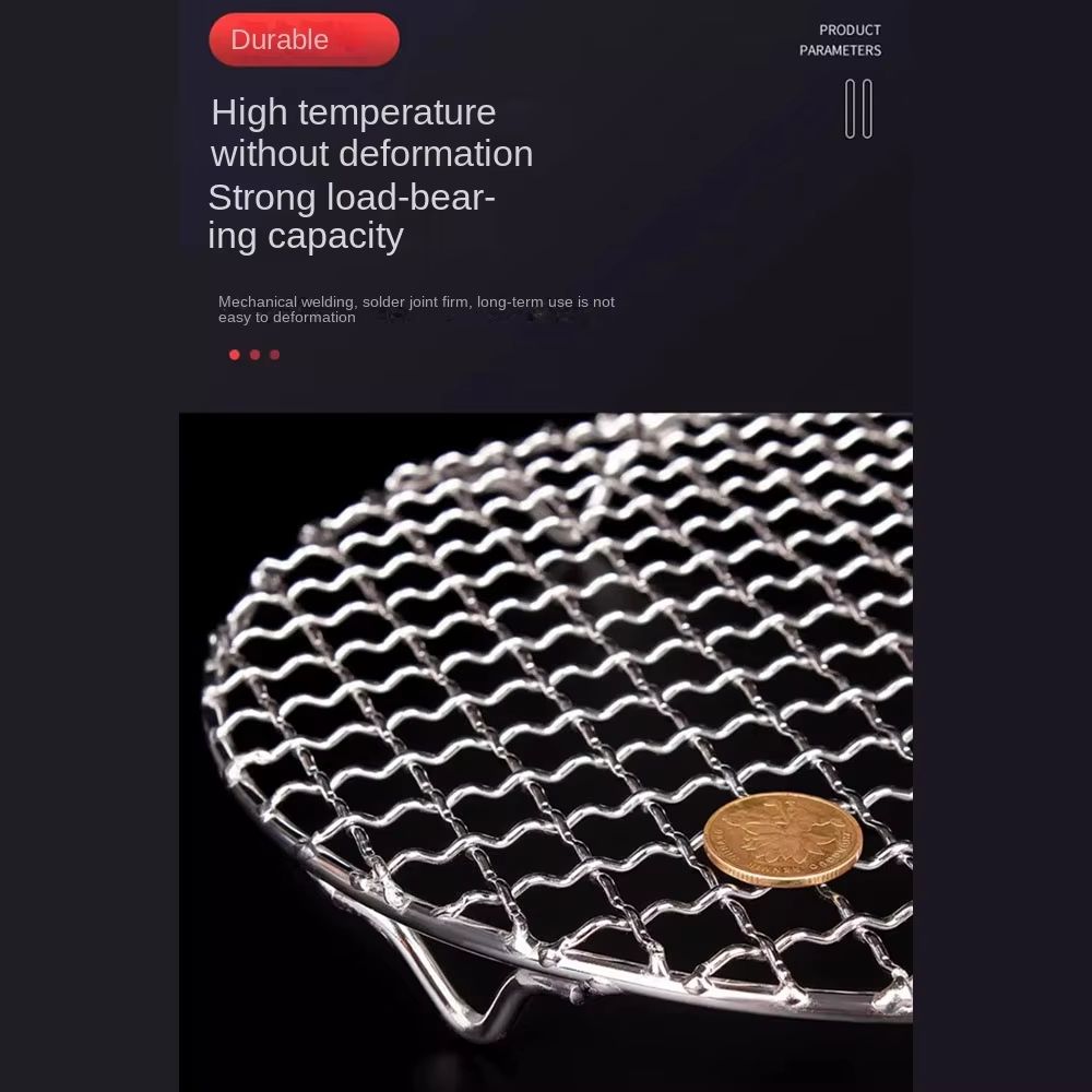 Round Stackable Air Fryer Rack Stainless Steel Grid With Feet MultiLevel Dehydrator Rack For Air Fr 4