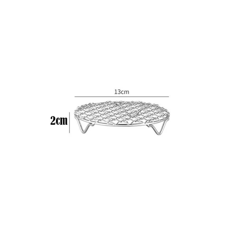 Round Stackable Air Fryer Rack Stainless Steel Grid With Feet MultiLevel Dehydrator Rack For Air Fr 7