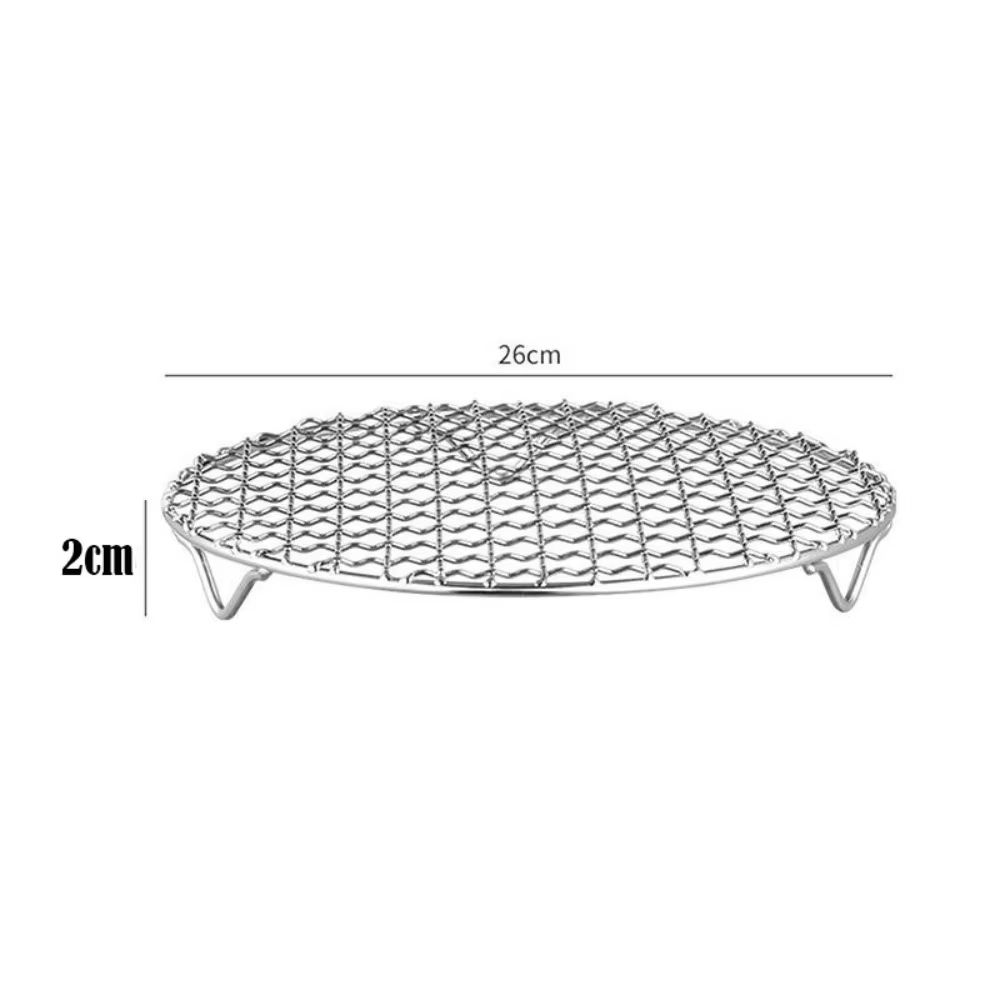 Round Stackable Air Fryer Rack Stainless Steel Grid With Feet MultiLevel Dehydrator Rack For Air Fr 13