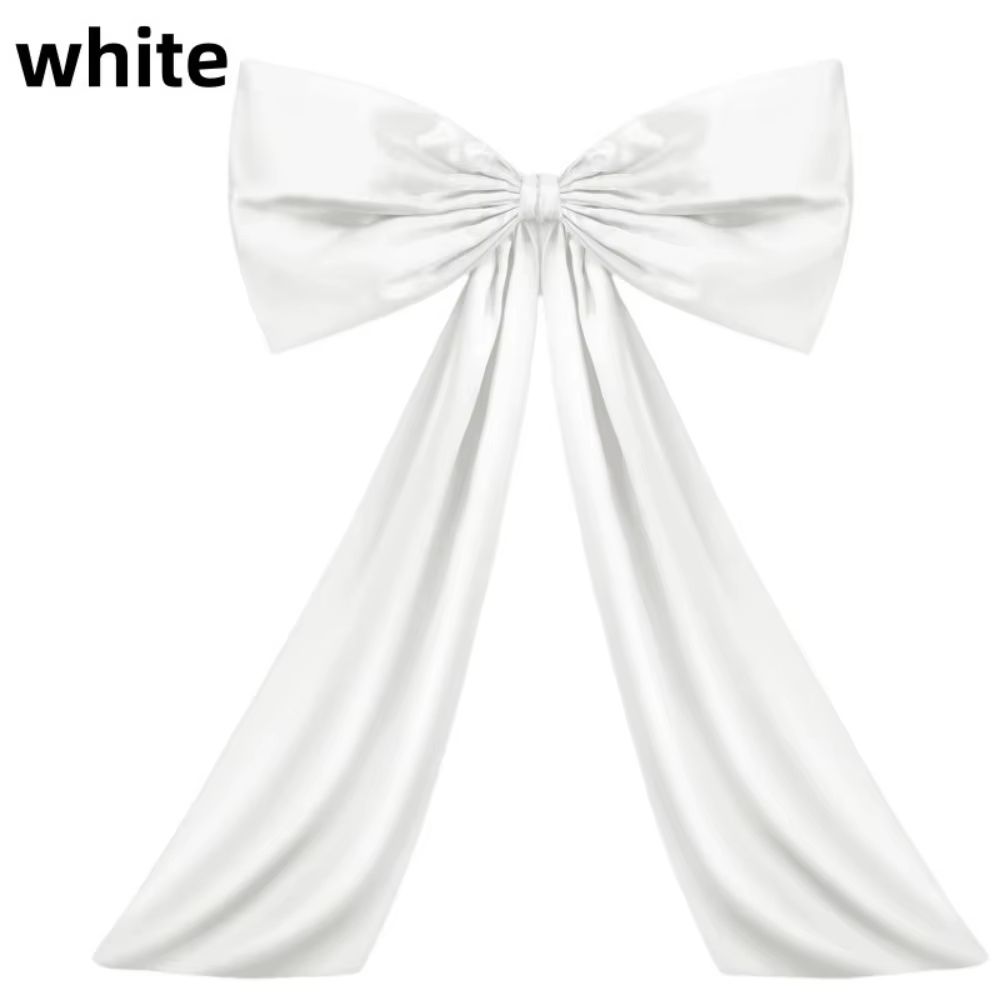 Large Satin Ribbon Bow Coquette Giant Hanging Bow Decoration For Wedding Backdrops Parties And Holi 9