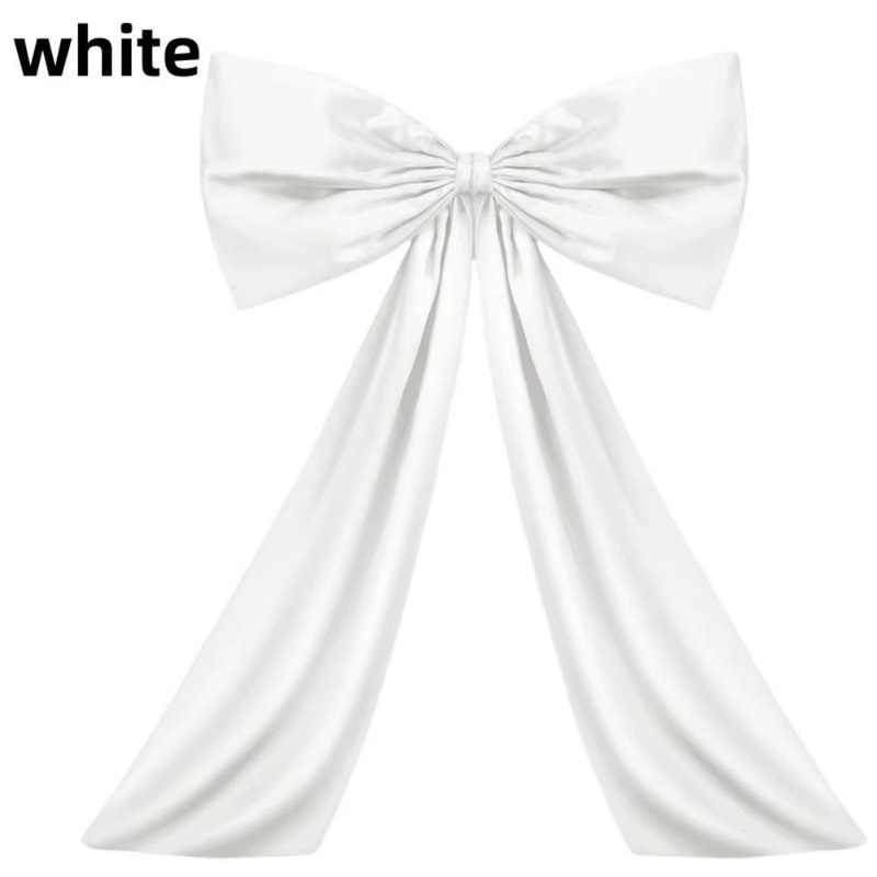 Large Satin Ribbon Bow Coquette Giant Hanging Bow Decoration For Wedding Backdrops Parties And Holi 9