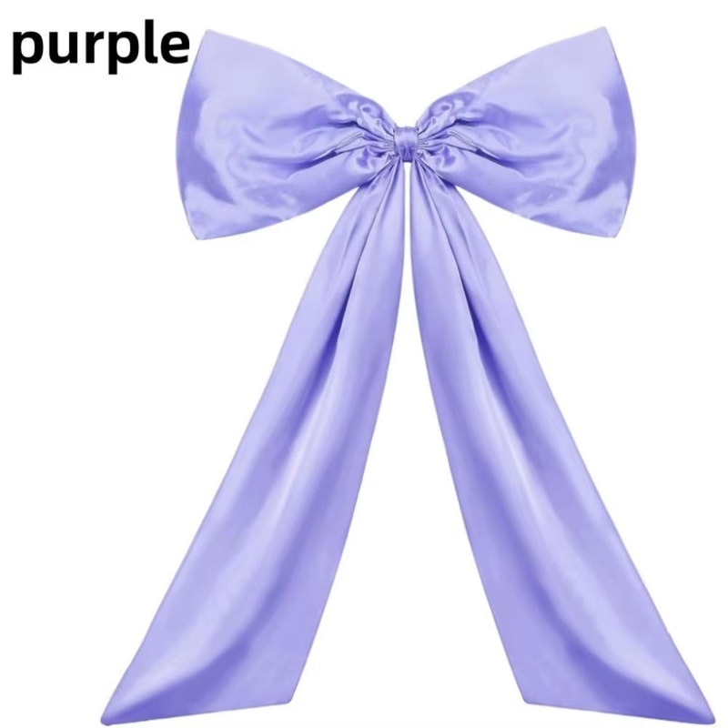 Large Satin Ribbon Bow Coquette Giant Hanging Bow Decoration For Wedding Backdrops Parties And Holi 11