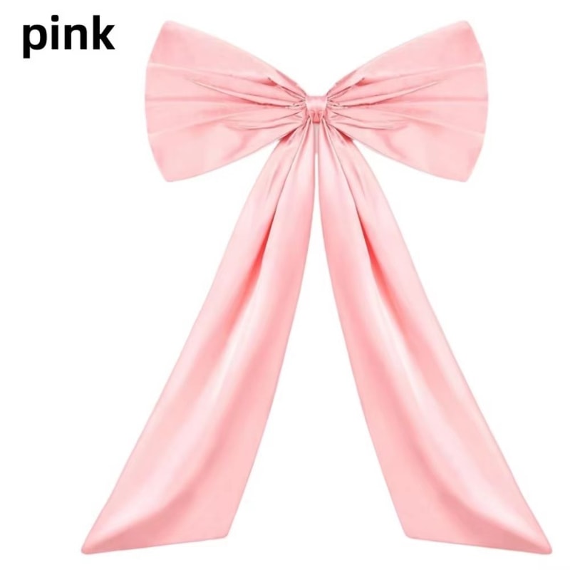 Large Satin Ribbon Bow Coquette Giant Hanging Bow Decoration For Wedding Backdrops Parties And Holi 6