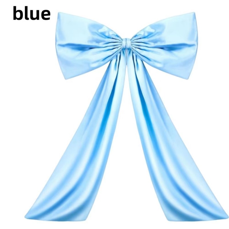 Large Satin Ribbon Bow Coquette Giant Hanging Bow Decoration For Wedding Backdrops Parties And Holi 8