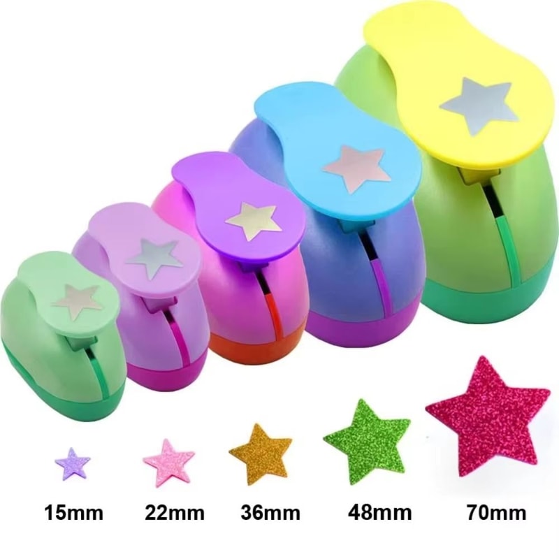 8mm To 75mm Heart Hole Punch And Star Shape Manual Paper Punch Tool For Scrapbooking Cards And DIY 4