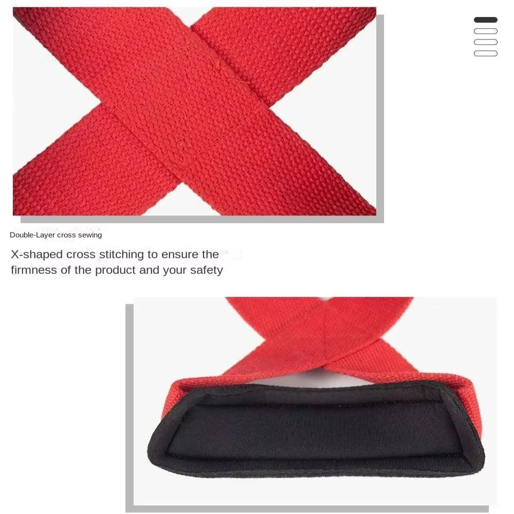 AntiSlip Weightlifting Wrist Straps Pair Adjustable Grip Support Wraps For Deadlifts Pull Days And 2